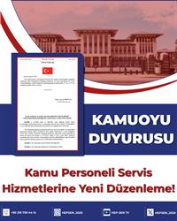 Kamu Personeli Servis Hizmetlerine Yeni Düzenleme